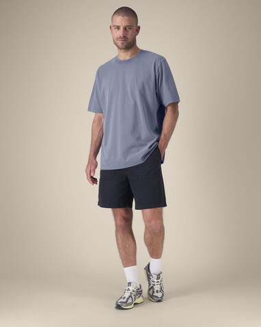 Freestyler Vintage - Das schwere Garment-Dyed Unisex-T-Shirt - G. Dyed Blue Grey - 3XL bedrucken, Art.-Nr. STTU073C1583X