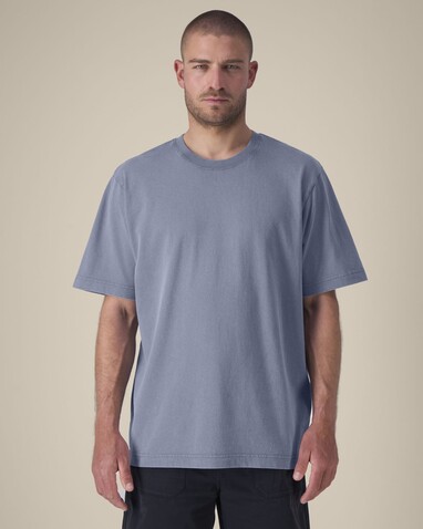 Freestyler Vintage - Das schwere Garment-Dyed Unisex-T-Shirt - G. Dyed Blue Grey - 3XL bedrucken, Art.-Nr. STTU073C1583X