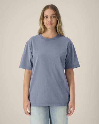 Freestyler Vintage - Das schwere Garment-Dyed Unisex-T-Shirt - G. Dyed Blue Grey - M bedrucken, Art.-Nr. STTU073C1581M