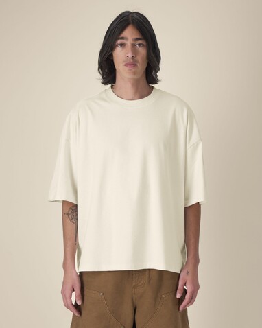 Hypster - Das Unisex-T-Shirt Boxy aus recycelter Baumwolle - Natural Raw - S bedrucken, Art.-Nr. STTU258C0541S