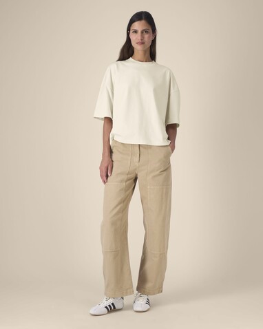 Hypster - Das Unisex-T-Shirt Boxy aus recycelter Baumwolle - Natural Raw - S bedrucken, Art.-Nr. STTU258C0541S