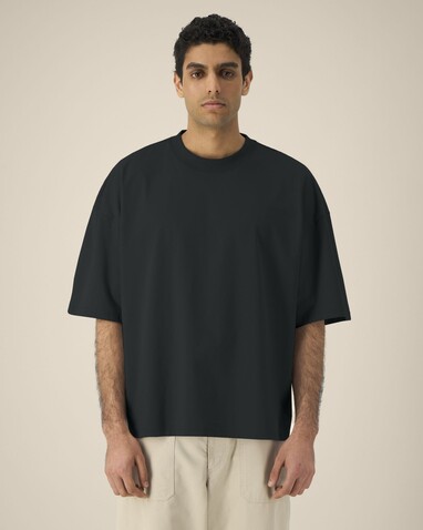 Hypster - Das Unisex-T-Shirt Boxy aus recycelter Baumwolle - Black - M bedrucken, Art.-Nr. STTU258C0021M