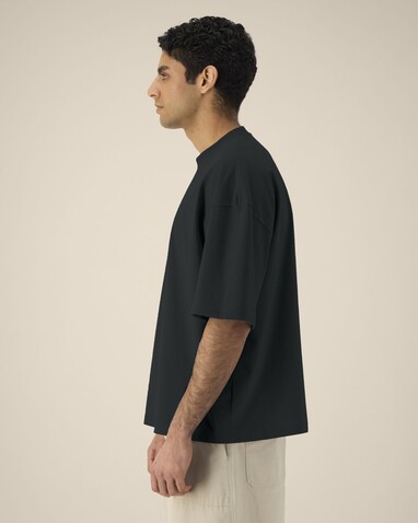 Hypster - Das Unisex-T-Shirt Boxy aus recycelter Baumwolle - Black - M bedrucken, Art.-Nr. STTU258C0021M