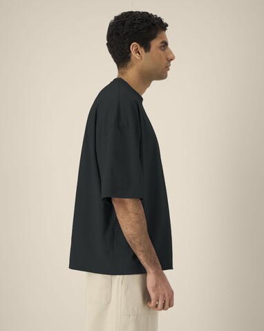 Hypster - Das Unisex-T-Shirt Boxy aus recycelter Baumwolle - Black - S bedrucken, Art.-Nr. STTU258C0021S