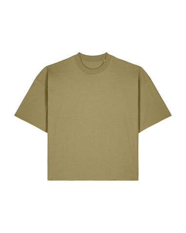 Hypster - Das Unisex-T-Shirt Boxy aus recycelter Baumwolle - Faded Olive - 3XL bedrucken, Art.-Nr. STTU258C1533X