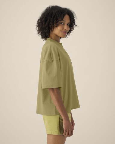 Hypster - Das Unisex-T-Shirt Boxy aus recycelter Baumwolle - Faded Olive - XXS bedrucken, Art.-Nr. STTU258C1532S Hypster - Das Unisex-T-Shirt Boxy aus recycelter Baumwolle - Faded Olive - XXS bedrucken, Art.-Nr. STTU258C1532S