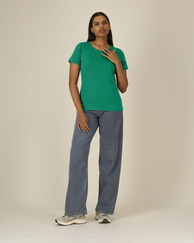 Stella Expresser 2.0 - Das Fitted Damen-T-Shirt - Verdant Green - S bedrucken, Art.-Nr. STTW079C1371S