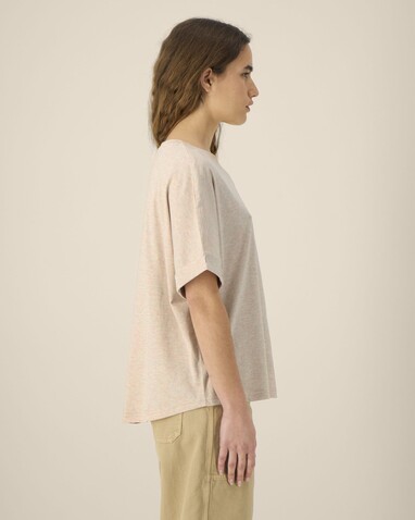 Stella Collider - Das Oversized Damen-T-Shirt mit gekrempelten Ärmeln - Heather Rainbow - XL bedrucken, Art.-Nr. STTW089C0841X