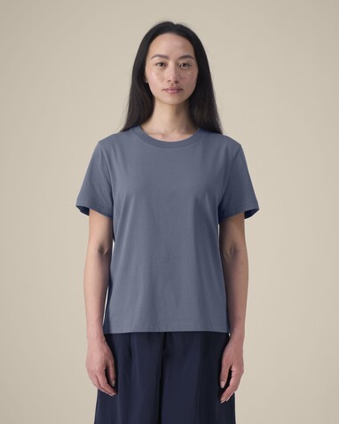 Stella Muser - Das Iconic Damen-T-Shirt - Blue Grey - XXL bedrucken, Art.-Nr. STTW172C1562X