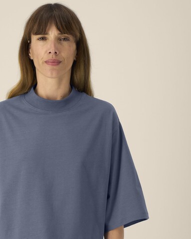 Stella Raya - Das kurze Damen-T-Shirt aus recycelter Baumwolle - Blue Grey - XXL bedrucken, Art.-Nr. STTW259C1562X Stella Raya - Das kurze Damen-T-Shirt aus recycelter Baumwolle - Blue Grey - XXL bedrucken, Art.-Nr. STTW259C1562X