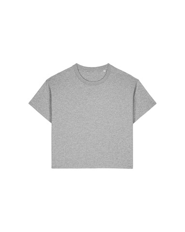 Stella Etta - Das Damen-T-Shirt aus Baumwolle-TENCEL™ Modal - Heather Grey - S bedrucken, Art.-Nr. STTW264C2501S