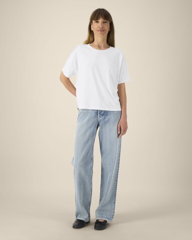 Stella Etta - Das Damen-T-Shirt aus Baumwolle-TENCEL™ Modal - White - XXL bedrucken, Art.-Nr. STTW264C0012X Stella Etta - Das Damen-T-Shirt aus Baumwolle-TENCEL™ Modal - White - XXL bedrucken, Art.-Nr. STTW264C0012X