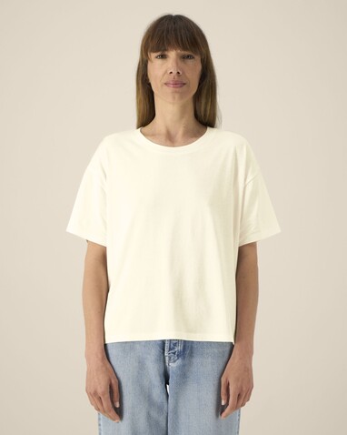 Stella Etta - Das Damen-T-Shirt aus Baumwolle-TENCEL™ Modal - Cream - S bedrucken, Art.-Nr. STTW264C3611S