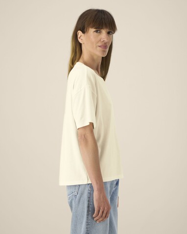 Stella Etta - Das Damen-T-Shirt aus Baumwolle-TENCEL™ Modal - Cream - S bedrucken, Art.-Nr. STTW264C3611S