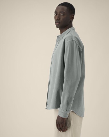 Worker Shirt - Das Relaxed Unisex-Hemd - G. Dyed Misty Grey - L bedrucken, Art.-Nr. STWU975C1571L Worker Shirt - Das Relaxed Unisex-Hemd - G. Dyed Misty Grey - L bedrucken, Art.-Nr. STWU975C1571L