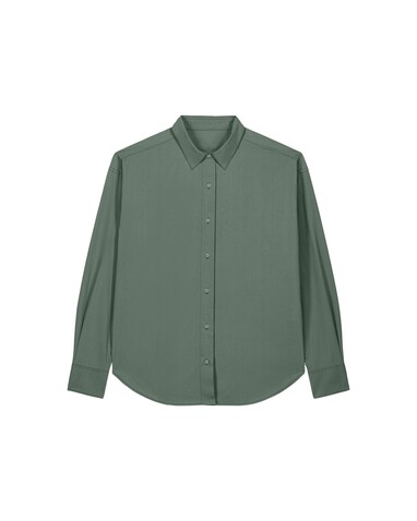 Worker Shirt - Das Relaxed Unisex-Hemd - G. Dyed Green Bay - L bedrucken, Art.-Nr. STWU975C1601L