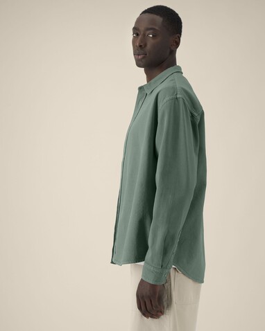 Worker Shirt - Das Relaxed Unisex-Hemd - G. Dyed Green Bay - XL bedrucken, Art.-Nr. STWU975C1601X Worker Shirt - Das Relaxed Unisex-Hemd - G. Dyed Green Bay - XL bedrucken, Art.-Nr. STWU975C1601X