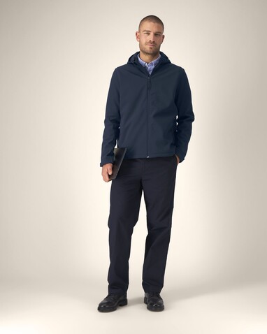 Stanley Discoverer - Die Herren-Softshelljacke mit Kapuze - French Navy - 5XL bedrucken, Art.-Nr. STJM158C7275X Stanley Discoverer - Die Herren-Softshelljacke mit Kapuze - French Navy - 5XL bedrucken, Art.-Nr. STJM158C7275X