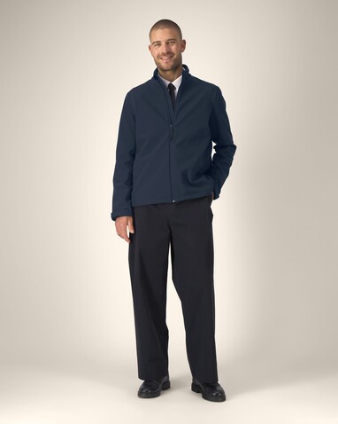 Stanley Navigator - Die Herren-Softshelljacke - French Navy - 5XL bedrucken, Art.-Nr. STJM167C7275X
