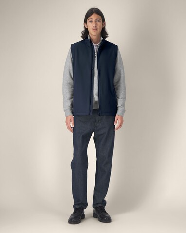 Stanley Trail Blazer - Die Herren-Softshellweste - French Navy - M bedrucken, Art.-Nr. STJM235C7271M