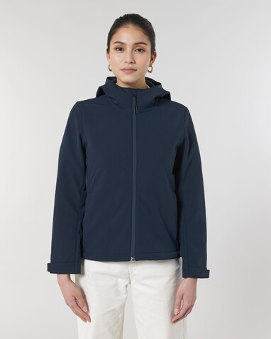 Stella Discoverer - Die Damen-Softshelljacke mit Kapuze - French Navy - XXL bedrucken, Art.-Nr. STJW159C7272X Stella Discoverer - Die Damen-Softshelljacke mit Kapuze - French Navy - XXL bedrucken, Art.-Nr. STJW159C7272X