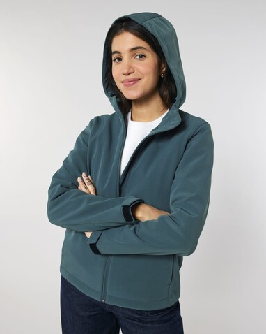 Stella Discoverer - Die Damen-Softshelljacke mit Kapuze - Stargazer - S bedrucken, Art.-Nr. STJW159C7021S Stella Discoverer - Die Damen-Softshelljacke mit Kapuze - Stargazer - S bedrucken, Art.-Nr. STJW159C7021S
