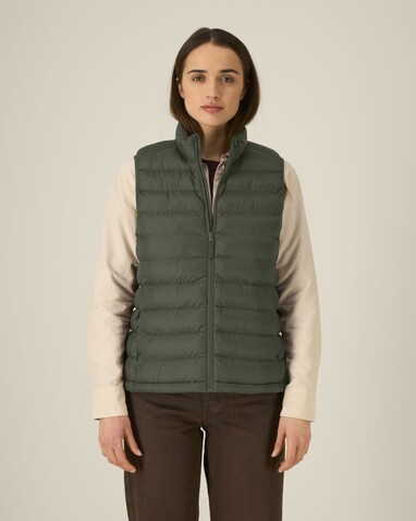 Stella Climber 2.0 - Die Damen-Weste - Khaki - M bedrucken, Art.-Nr. STJW190C2231M
