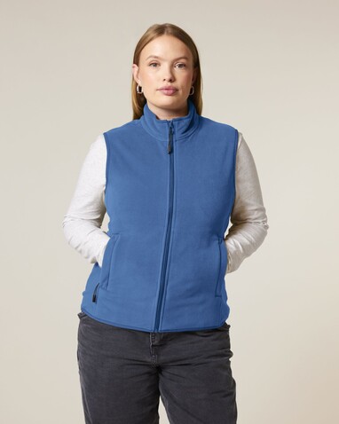 Stella Quester - Die Damen-Fleeceweste - Mindful Blue - S bedrucken, Art.-Nr. STJW241C7291S Stella Quester - Die Damen-Fleeceweste - Mindful Blue - S bedrucken, Art.-Nr. STJW241C7291S
