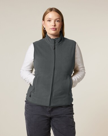 Stella Quester - Die Damen-Fleeceweste - Anthracite - XXL bedrucken, Art.-Nr. STJW241C2532X