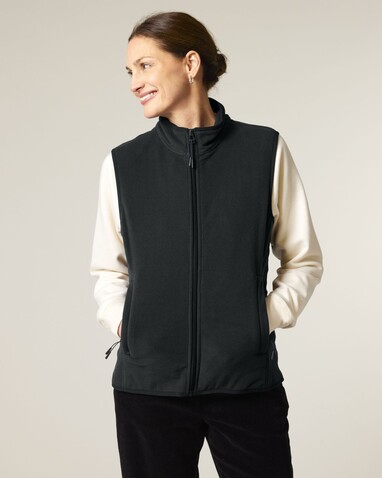 Stella Quester - Die Damen-Fleeceweste - Black - XXL bedrucken, Art.-Nr. STJW241C0022X