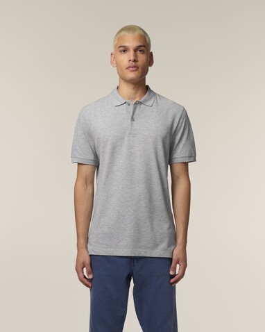 Stanley Coaster - Das Herren-Polo - Heather Grey - S bedrucken, Art.-Nr. STPM224C2501S