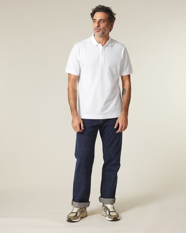 Prepster 2.0 - Das Unisex-Polo - White - M bedrucken, Art.-Nr. STPU222C0011M Prepster 2.0 - Das Unisex-Polo - White - M bedrucken, Art.-Nr. STPU222C0011M