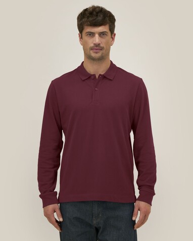 Prepster 2.0 Long Sleeve - Das Langarm-Unisex-Polo - Burgundy - 3XL bedrucken, Art.-Nr. STPU223C2443X