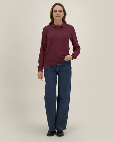 Prepster 2.0 Long Sleeve - Das Langarm-Unisex-Polo - Burgundy - S bedrucken, Art.-Nr. STPU223C2441S