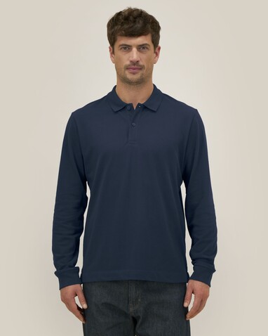 Prepster 2.0 Long Sleeve - Das Langarm-Unisex-Polo - French Navy - 3XL bedrucken, Art.-Nr. STPU223C7273X Prepster 2.0 Long Sleeve - Das Langarm-Unisex-Polo - French Navy - 3XL bedrucken, Art.-Nr. STPU223C7273X
