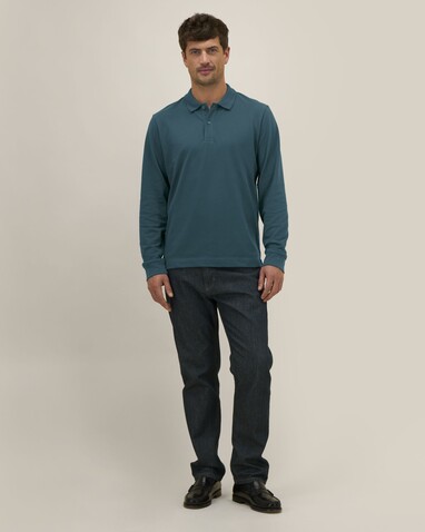 Prepster 2.0 Long Sleeve - Das Langarm-Unisex-Polo - Stargazer - XXL bedrucken, Art.-Nr. STPU223C7022X