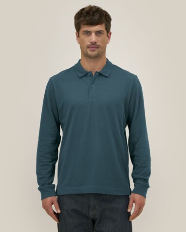 Prepster 2.0 Long Sleeve - Das Langarm-Unisex-Polo - Stargazer - M bedrucken, Art.-Nr. STPU223C7021M Prepster 2.0 Long Sleeve - Das Langarm-Unisex-Polo - Stargazer - M bedrucken, Art.-Nr. STPU223C7021M