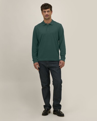 Prepster 2.0 Long Sleeve - Das Langarm-Unisex-Polo - Glazed Green - L bedrucken, Art.-Nr. STPU223C0361L