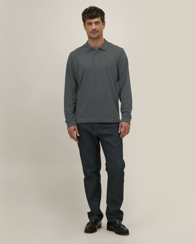 Prepster 2.0 Long Sleeve - Das Langarm-Unisex-Polo - Anthracite - XL bedrucken, Art.-Nr. STPU223C2531X