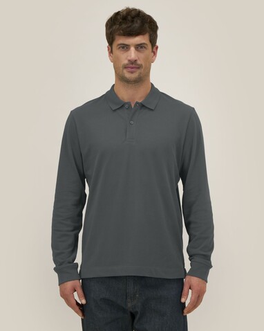 Prepster 2.0 Long Sleeve - Das Langarm-Unisex-Polo - Anthracite - S bedrucken, Art.-Nr. STPU223C2531S Prepster 2.0 Long Sleeve - Das Langarm-Unisex-Polo - Anthracite - S bedrucken, Art.-Nr. STPU223C2531S
