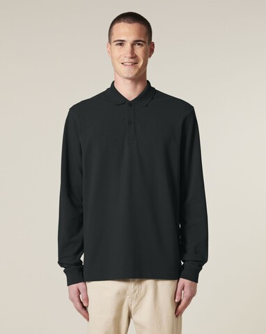 Prepster 2.0 Long Sleeve - Das Langarm-Unisex-Polo - Black - XS bedrucken, Art.-Nr. STPU223C002XS Prepster 2.0 Long Sleeve - Das Langarm-Unisex-Polo - Black - XS bedrucken, Art.-Nr. STPU223C002XS