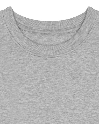 Mini Changer 2.0 - Das Iconic Kinder-Sweatshirt - Heather Grey - 5-6/110-116cm bedrucken, Art.-Nr. STSK181C25005