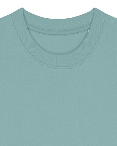 Mini Changer 2.0 - Das Iconic Kinder-Sweatshirt - Teal Monstera - 9-11/134-146cm bedrucken, Art.-Nr. STSK181C06009