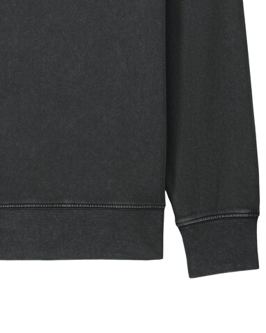 Matcher Vintage - Das Garment-Dyed Rundhals-Unisex-Sweatshirt aus French Terry - G. Dyed Black Rock - 3XL bedrucken, Art.-Nr. STSU085C1403X