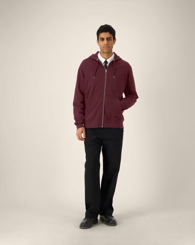 Cultivator 2.0 - Der Iconic Unisex-Zip-Hoodie - Burgundy - L bedrucken, Art.-Nr. STSU179C2441L