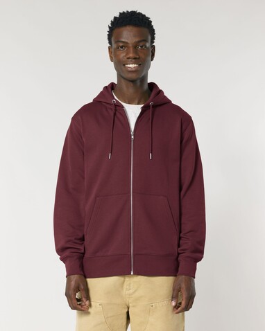 Cultivator 2.0 - Der Iconic Unisex-Zip-Hoodie - Burgundy - XS bedrucken, Art.-Nr. STSU179C244XS