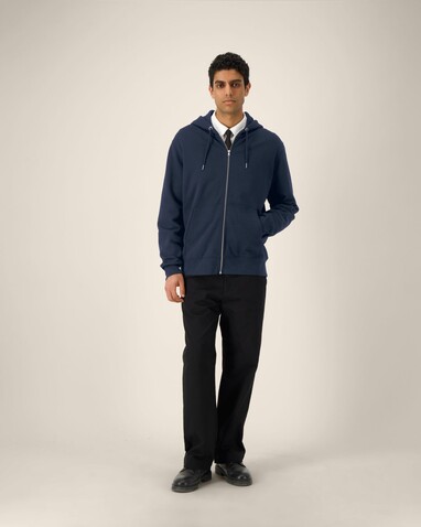 Cultivator 2.0 - Der Iconic Unisex-Zip-Hoodie - French Navy - XXL bedrucken, Art.-Nr. STSU179C7272X
