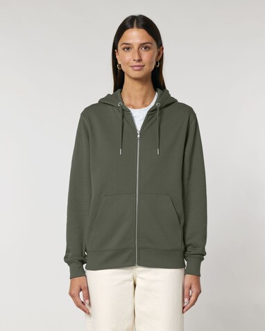 Cultivator 2.0 - Der Iconic Unisex-Zip-Hoodie - Khaki - S bedrucken, Art.-Nr. STSU179C2231S