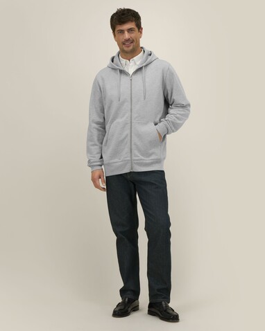 Cultivator 2.0 - Der Iconic Unisex-Zip-Hoodie - Heather Grey - S bedrucken, Art.-Nr. STSU179C2501S