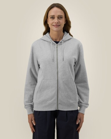 Cultivator 2.0 - Der Iconic Unisex-Zip-Hoodie - Heather Grey - M bedrucken, Art.-Nr. STSU179C2501M